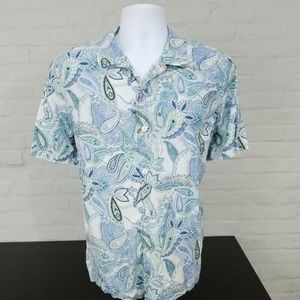 TOMMY BAHAMA Mens Floral Silk Blend Sz L